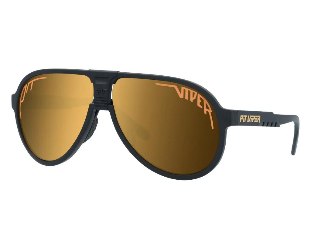 Pit Viper The Exec Sunglasses Jet Hawk | Polarized Gold