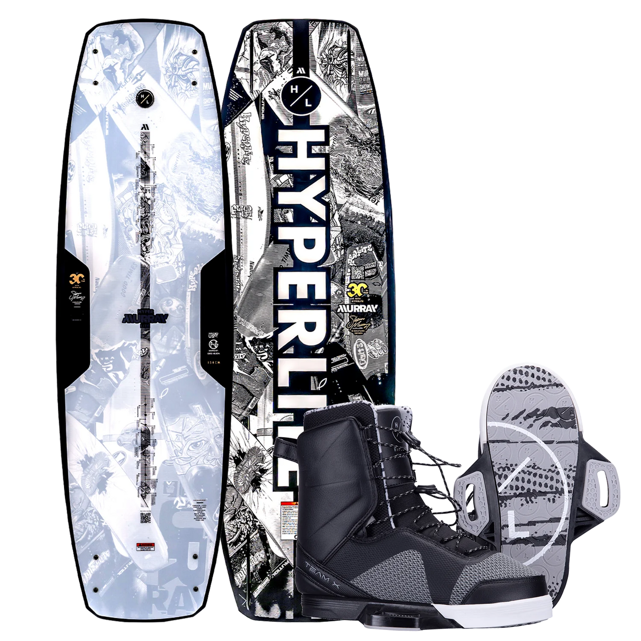 Hyperlite Murray Pro Wakeboard w/ Team X Bindings | Pre-Order