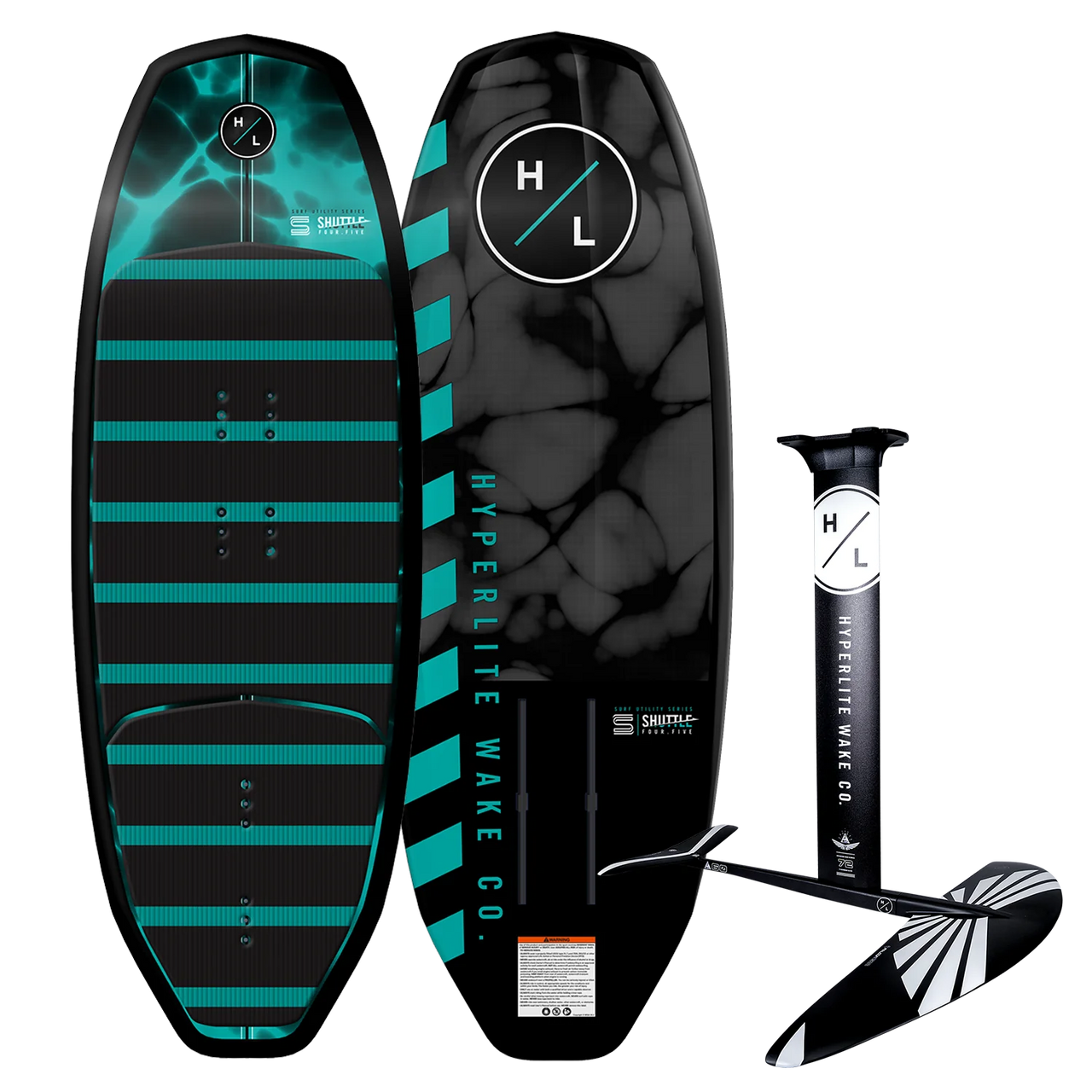 Hyperlite 4.5 Shuttle Wake Foil Board w/ Falcon Foil Kit Package | Pre-Order