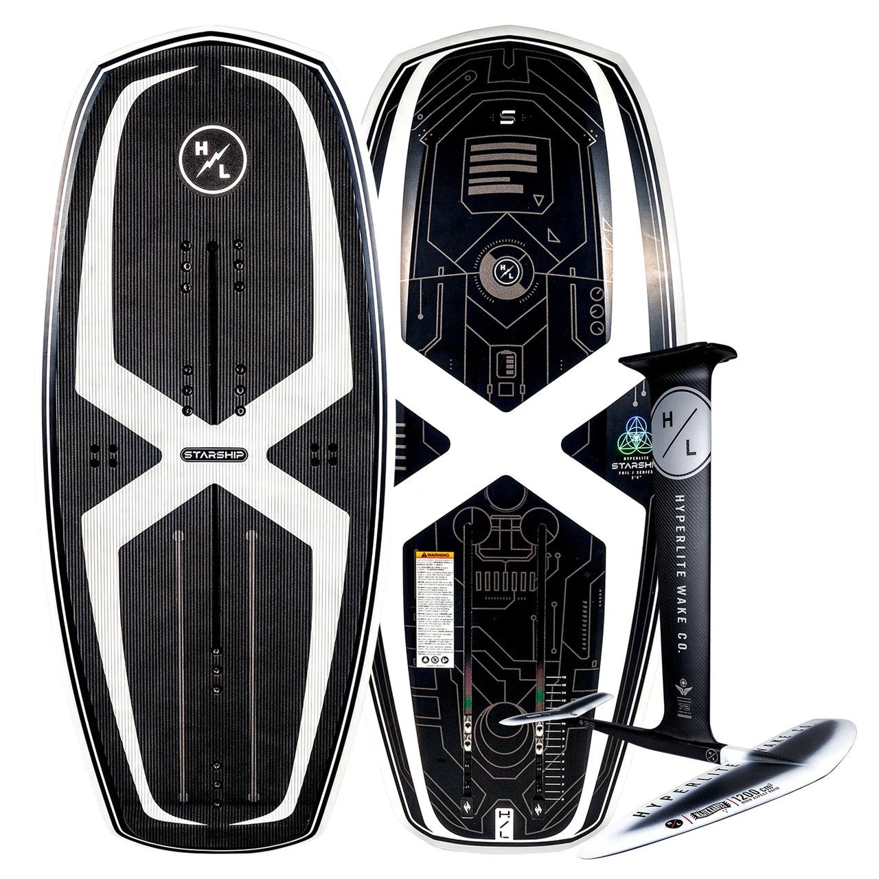 Hyperlite 3.4 Starship Wake Foil Board w/ MK Foil Kit Carbon Package | Pre-Order