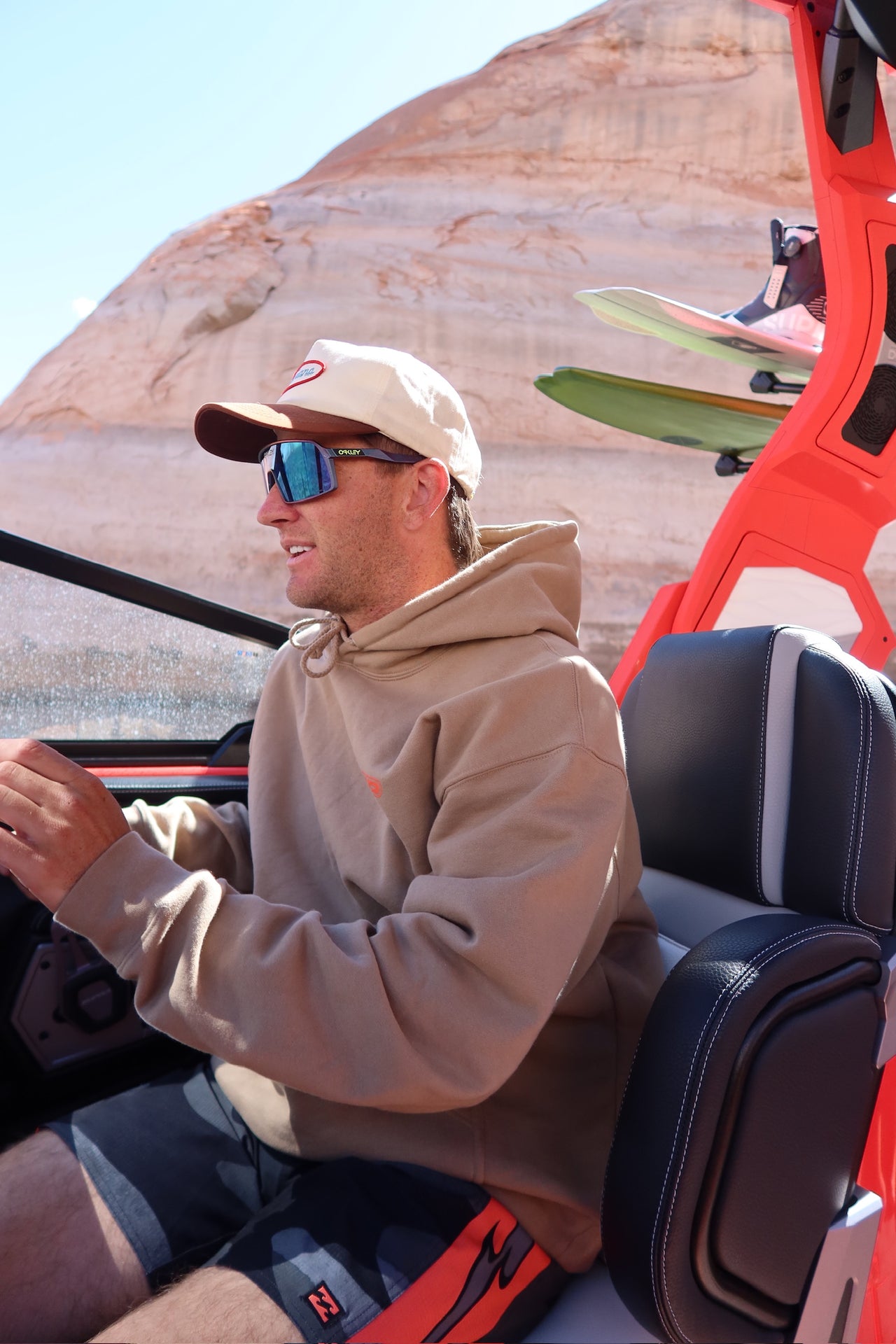 Marine Products Boat Rides Tan Line Hoodie