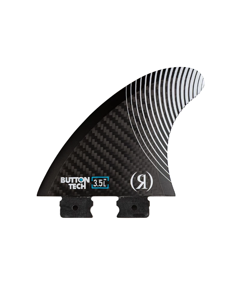 Ronix Blueprint Carbon Surf Fin | Floating Button | 3 Pack