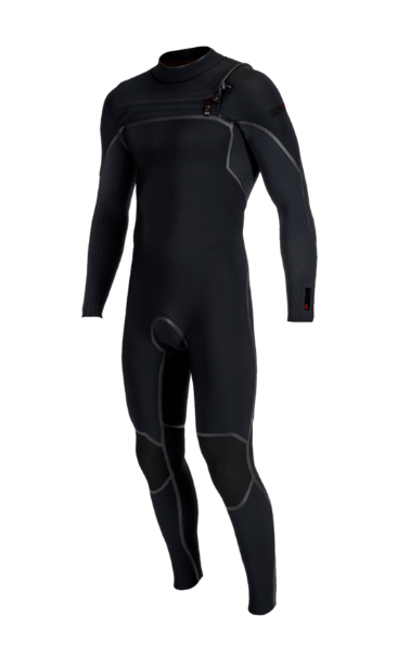 O'Neill Men's Hyperfreak Fire 4/3mm+ Chest Zip Full Wetsuit | BLK