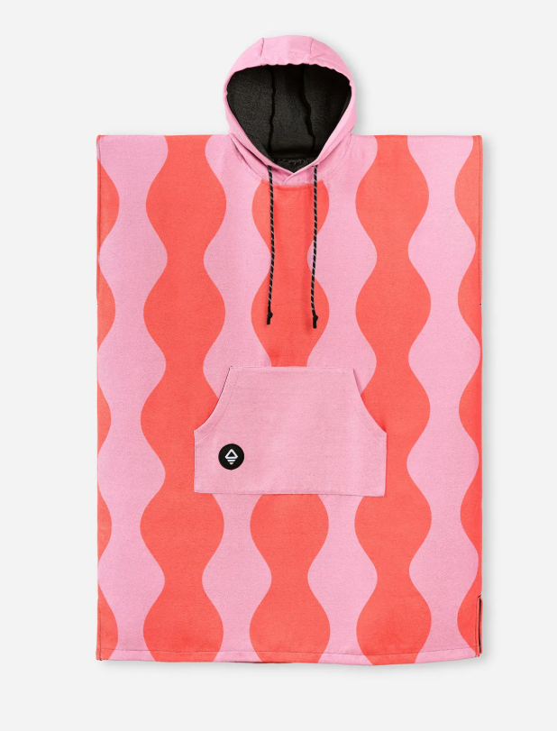 Nomadix Changing Poncho | Big Slack Trail Red Pink