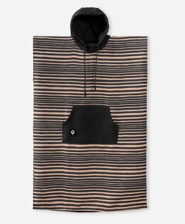 Nomadix Changing Poncho | Heritage Stripe Black and Tan