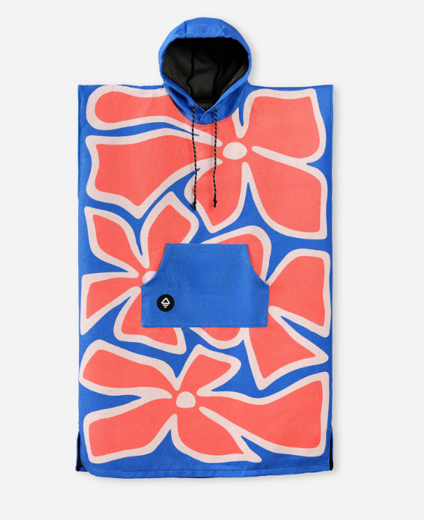 Nomadix Changing Poncho | Wild Flowers Stellar Blue Red