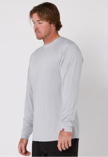 Follow Sun Tee Long Sleeve | Light Grey