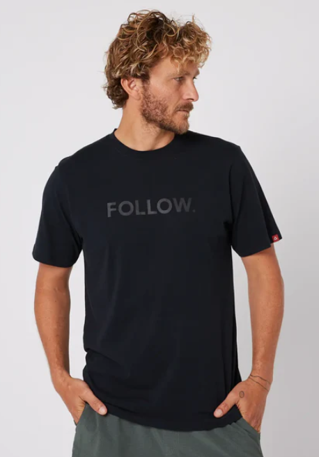 Follow Logo Tee | Black