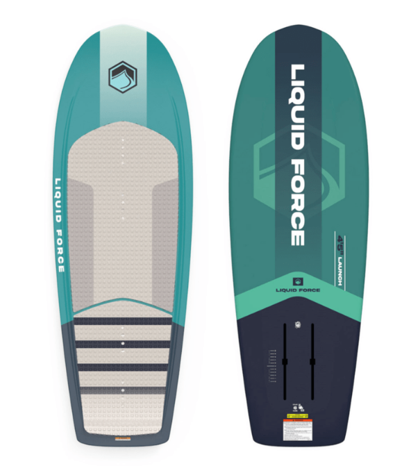 Liquid Force Launch Foil Board (Teal Graphic) W/Launch 120 Foil Set Package | New Updated board Model '26