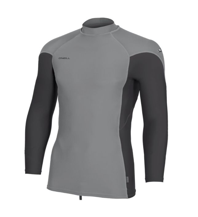 O'Neill Youth Hyperfreak Skins L/S Rash Guard | SMOKE/TEMPSTEEL