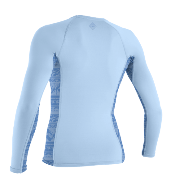 O'Neill Girl's Youth Hyperfreak Skins L/S Rash Guard | CHAMBLU/SURFABST
