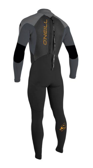 O'Neill Youth Epic 4/3mm Back Zip Full Wetsuit | BLK/GRAPH/SMOKE