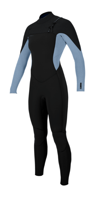 O'Neill Women's Hyperfreak 4/3+mm CZ Full Wetsuit | BLK/FADENIM