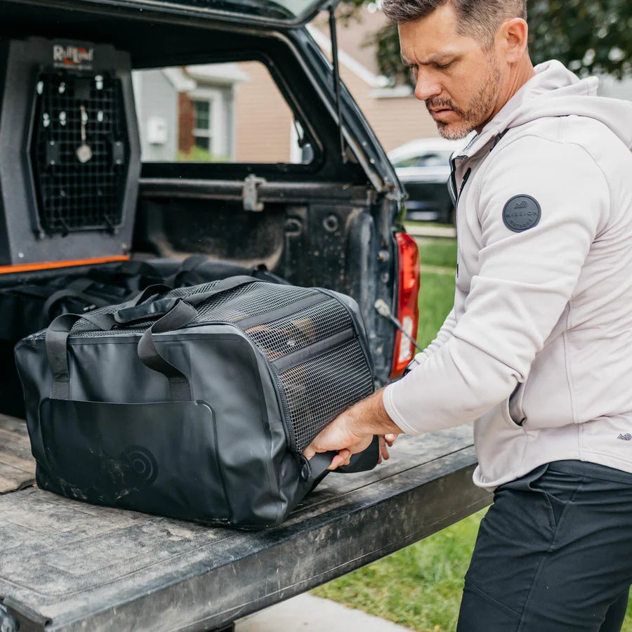 Mission Outdoor Cassi Duffel Bag, 58 Liter – Wasserdichte Basis, Atmungsaktives Netz, Für Reisen, Camping & Abenteuer