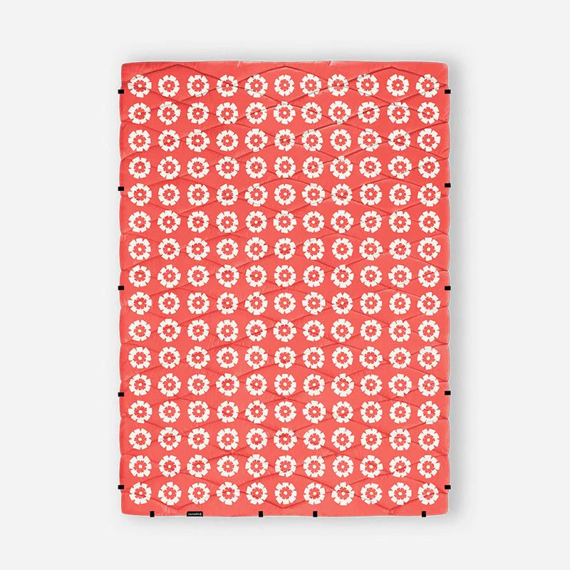 Nomadix Puffer Blanket | Fresh Flowers Coral
