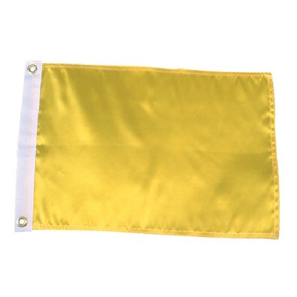Seachoice Port Clearance Flag Yellow 12"x18" Nylon 50-78261
