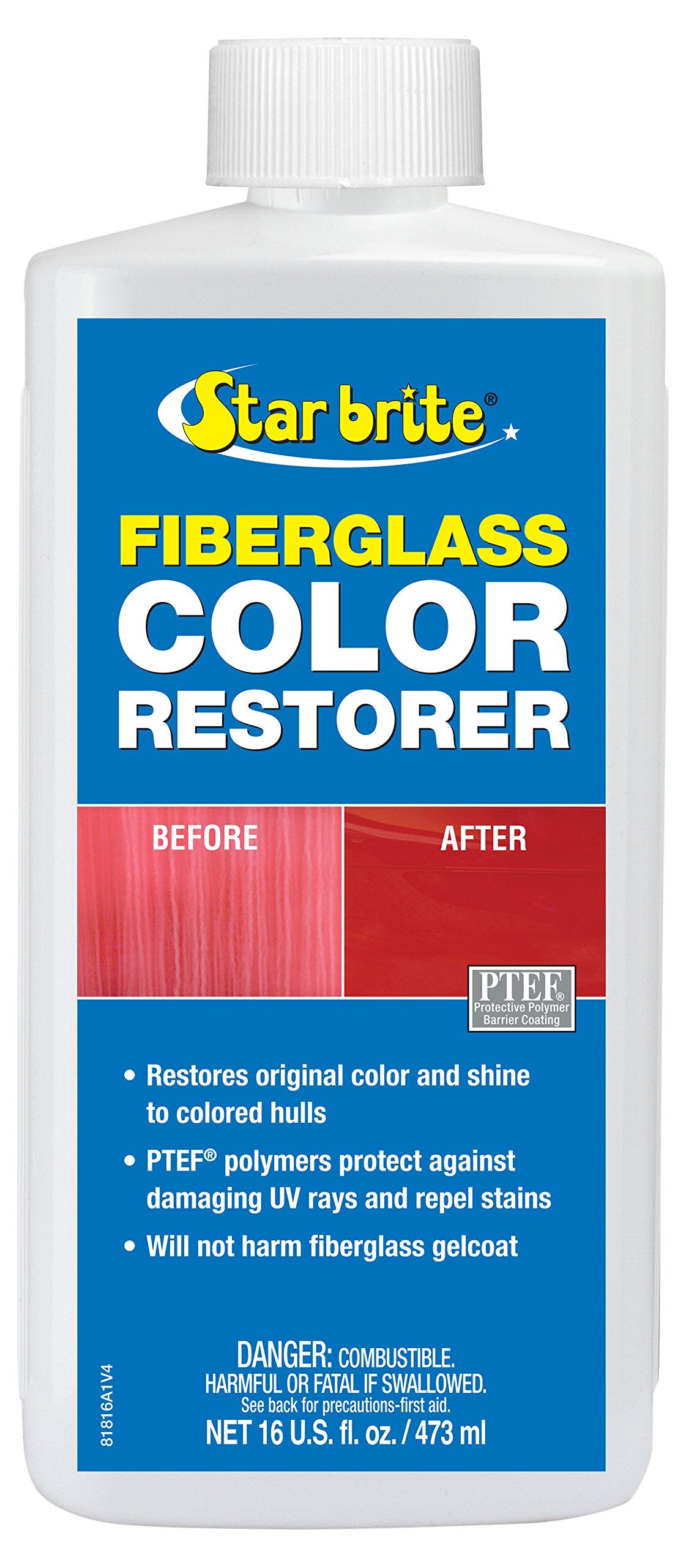 Starbrite Fiberglass Color Restorer w/PTEF 16oz 81816