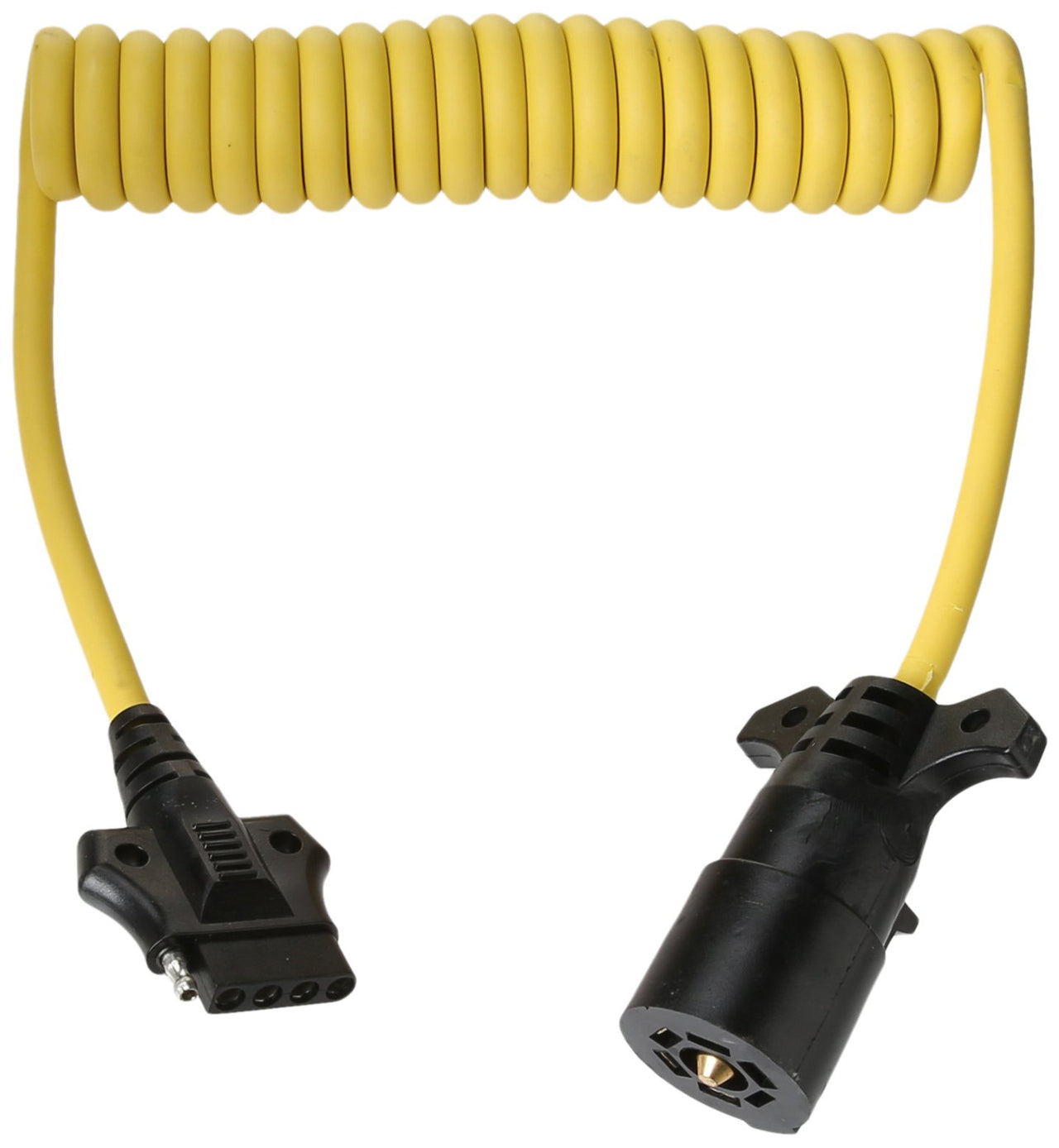 Wesbar Trailer Coiled Adapter 7-Way Round(Blade) to 5-Flat 8ft 787196