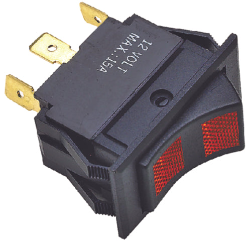 Seachoice Rocker Switch On Red/Off/On Red 50-12441