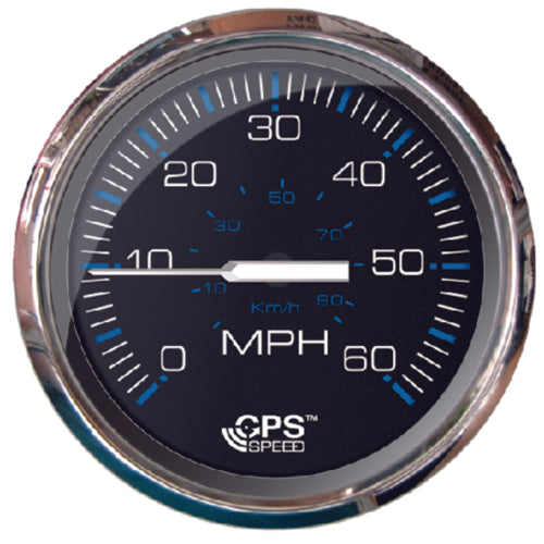 Faria Chesapeake S/S Black GPS/Speedometer 4" 60mph 33749