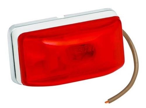 Wesbar Trailer Side Marker Clearance Light Red w/White Base 203234 | 2024
