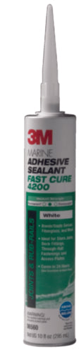3M 4200 Fast Cure Adhesive/Sealant White 10oz 06560