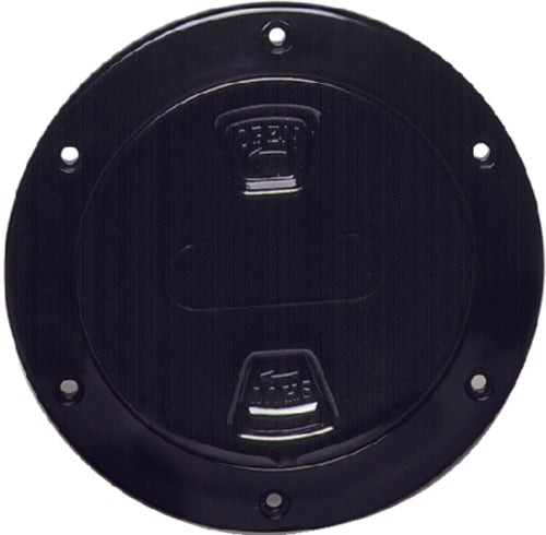 Beckson 4″ Smooth Cente Scew-Out Deck Plate – Black