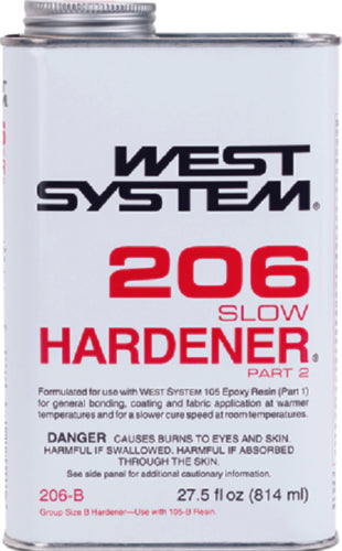 West System Slow Epoxy Hardener Only .86 Qt 206-B | 2024