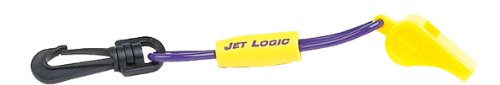 Jet Logic Safety Whistle Floating w/Lanyard Purple/Yellow W-1