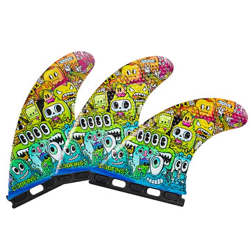 3D Futures Dimpster 4.26" Twin Fin Set - Monster