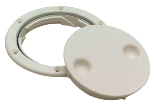 Seachoice Deck Plate Twist 'N' Lock 6" White 50-39351