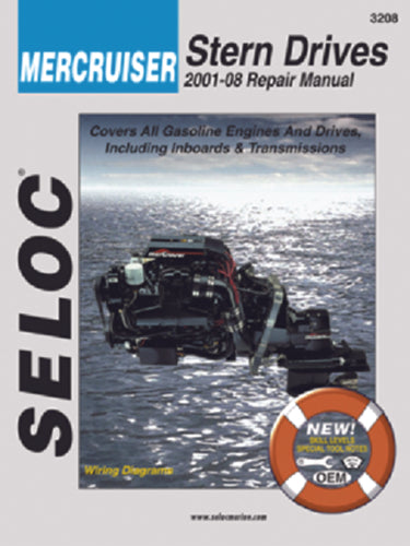 Seloc Manual Mercruiser Stern Drive/Inboard 2001-2008 3208 2023