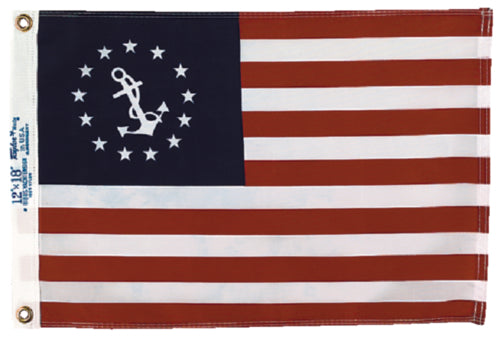 Taylor U.S. Yacht Ensign Flag 12"x18" Nylon 1118 | 24