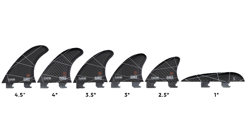 Ronix Fin-S 3-Pack Floating Wakesurf Fin
