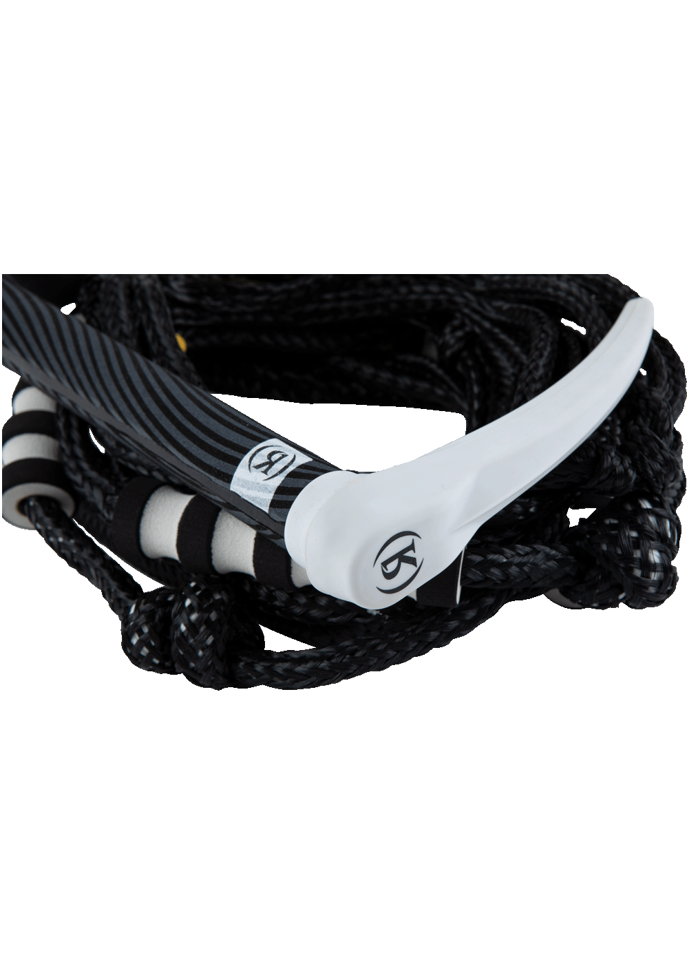 Ronix Silicone Bungee Surf Rope 25 Ft. BLK/WHT W/4 Section | 2023