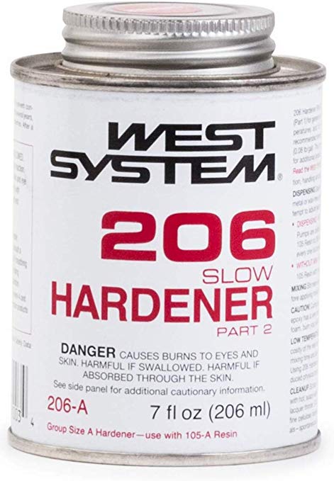 West System Slow Epoxy Hardener Only .44oz Pt 206-A | 24