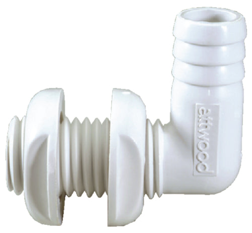 Attwood Thru-Hull Connector 90' 3/4" White 3877-3 | 24