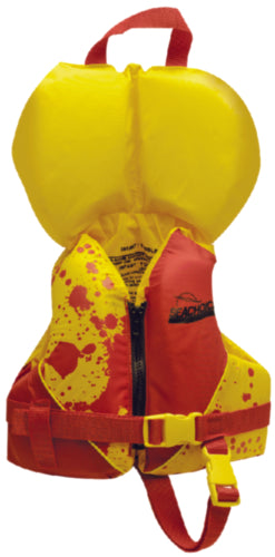 Seachoice Dlx Infant Life Vest Red/Yellow w/Pop-Up Pillow 50-86100