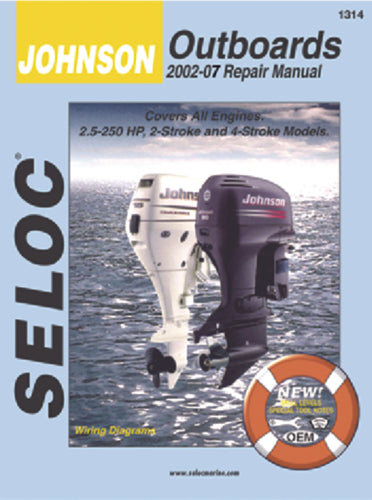Seloc Manual Johnson/Evinrude O/B 1958-1972 1301 2023