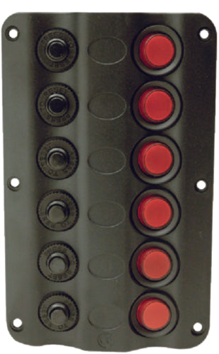 Seachoice LED Switch Panel 6 Gang 50-12331