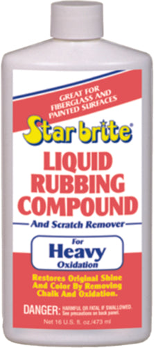 Starbrite Liquid Heavy Oxidation Rubbing Compound 16oz 81318