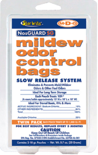 Starbrite M2DG Slow Release Mildew Odor Control Bags 10gram 2-Pak 89950