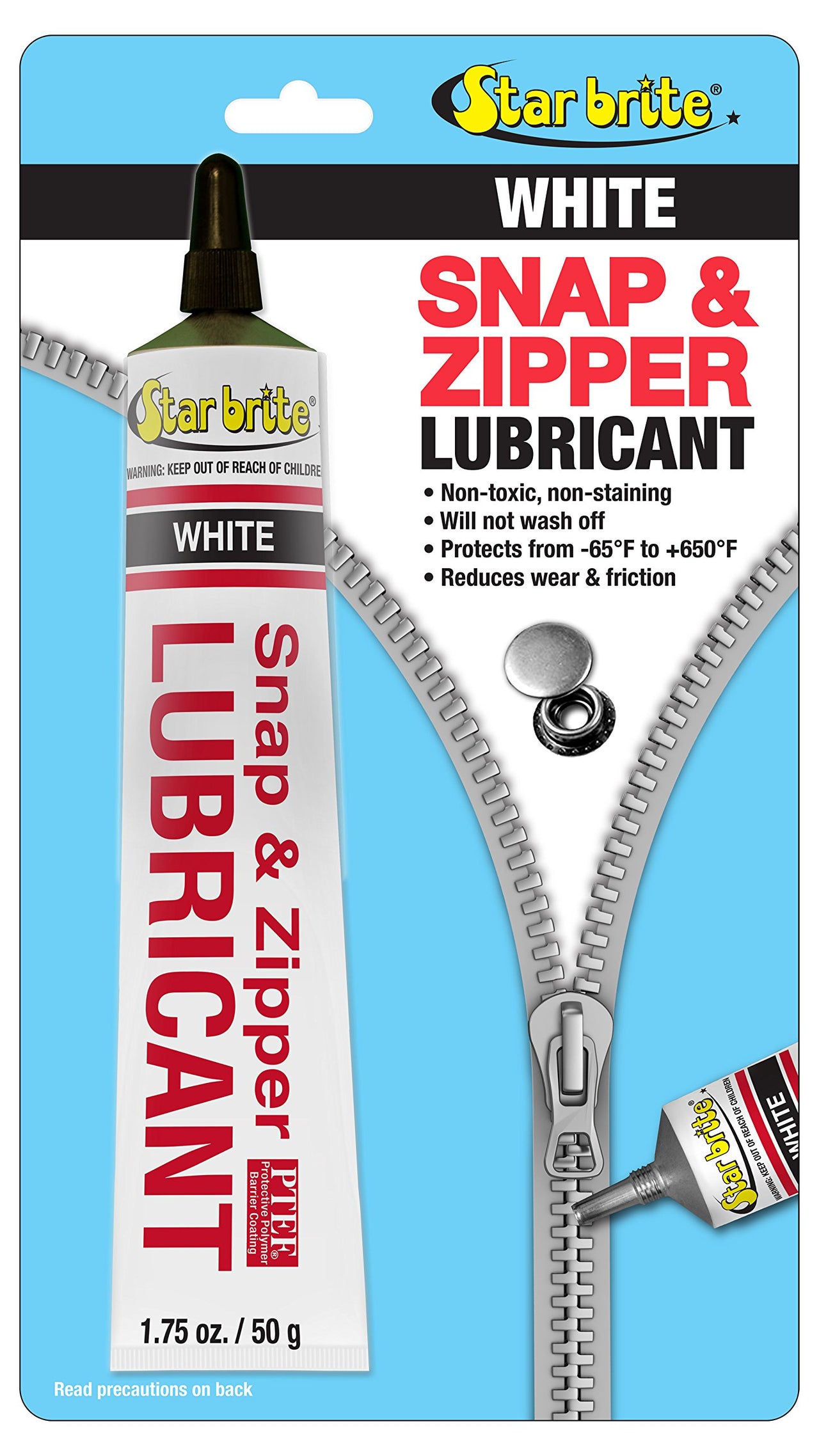 Starbrite Snap & Zipper Lubricant w/PTEF 2oz 89102