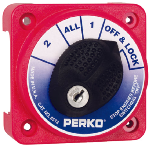 Perko Battery Switch 1, 2, Both, Off Compact 8512-DP