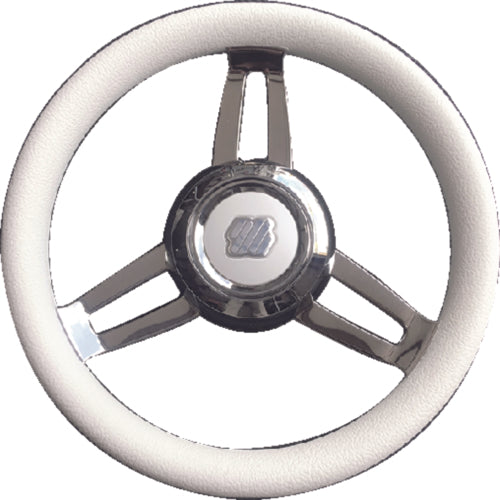 U-Flex Steering Wheel Morosini White Poly Chrome MOROSINIUCHW | 2023