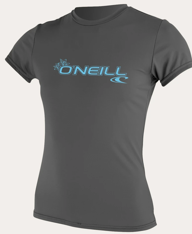 O'neill Women's Basic UPF 50+ S/S Sun Shirt Graphite | 2020