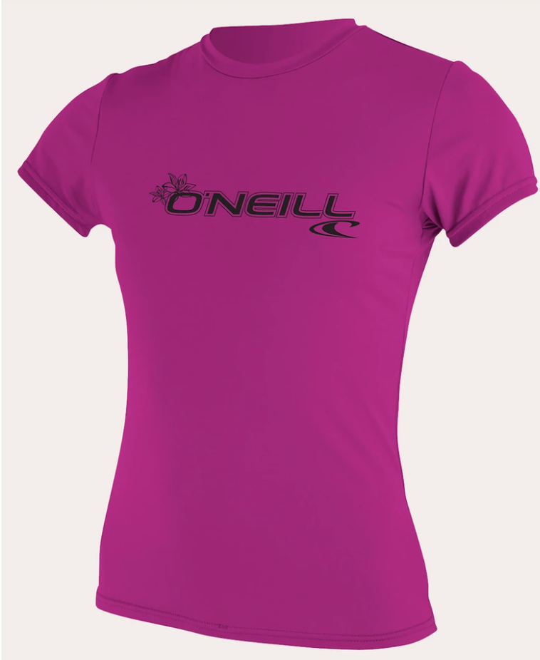 O'neill Women's Basic UPF 50+ S/S Sun Shirt Fox Pink | 2020