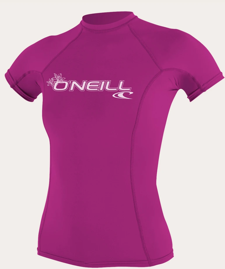 O'neill Women's Basic UPF 50+ S/S Rash Guard Fox Pink | 2020
