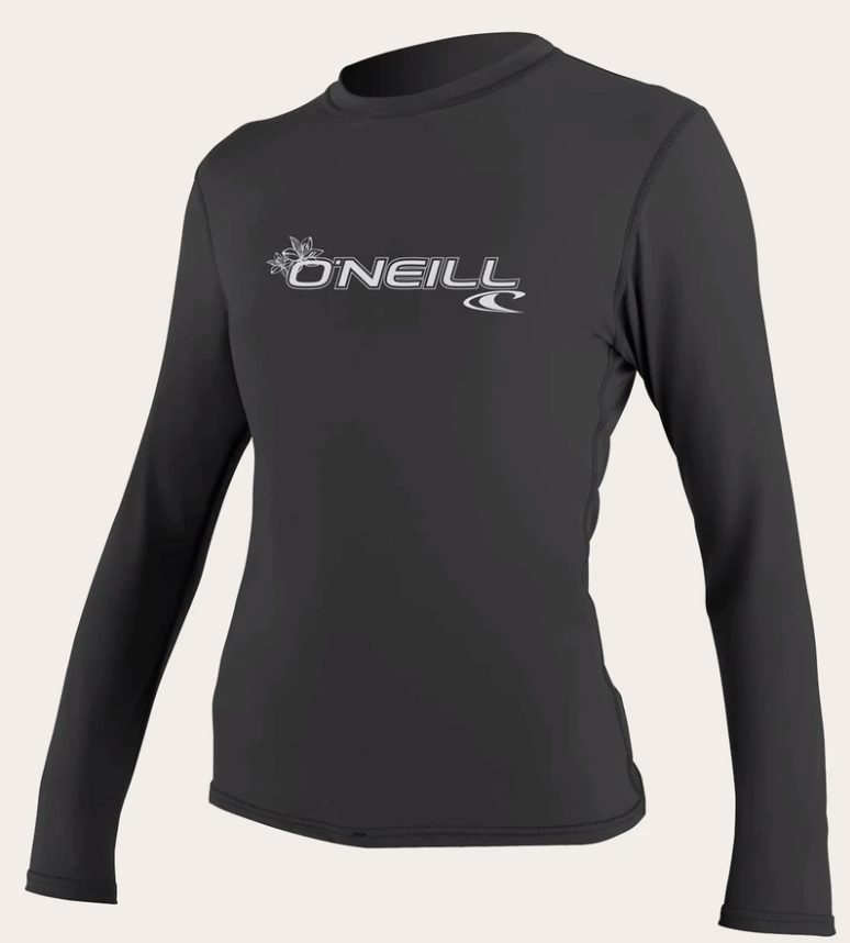 O'neill Women's Basic UPF 50+ L/S Sun Shirt BLK | 2020
