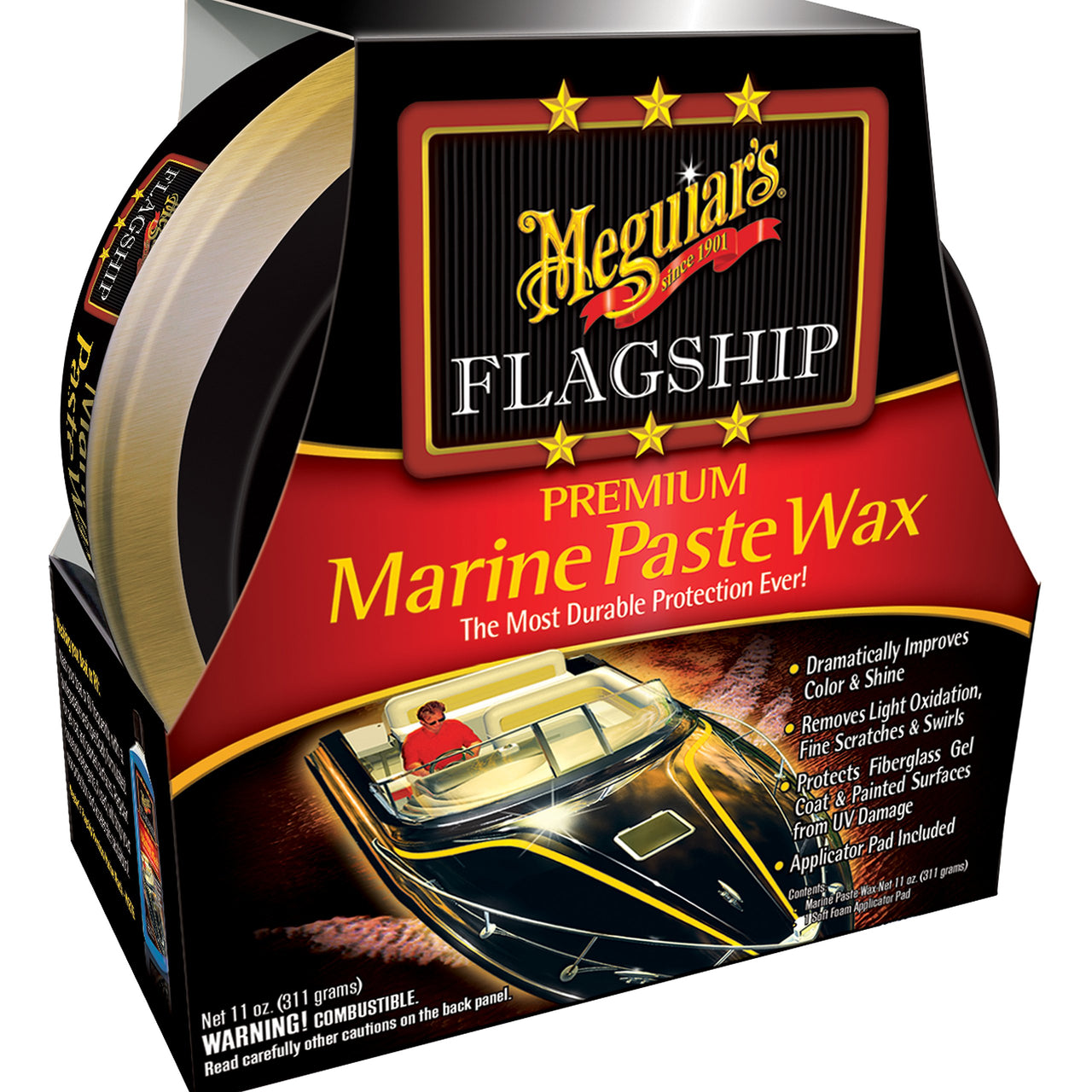 Meguiars Flagship Premium Marine Paste Wax 11oz M6311 | 24